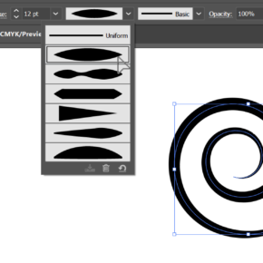 컴퓨터그래픽스 오브젝트 만들기2. 일러스트 spiral tool 나선형 툴, Arc tool